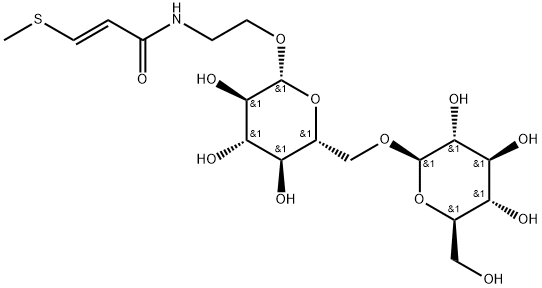 榼藤酰胺A2'-O-(6''-O-Β-D-吡喃葡萄糖基)-Β-D-吡喃葡萄糖苷 结构式