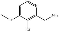 (3-氯-4-甲氧基吡啶-2-基)甲胺 结构式