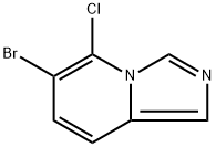 6-bromo-5-chloroimidazo[1,5-a]pyridine 结构式