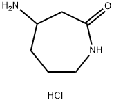 4-氨基氮杂环庚烷-2-酮盐酸盐 结构式