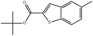 1,1-Dimethylethyl 5-methylbenzo[b]thiophene-2-carboxylate 结构式