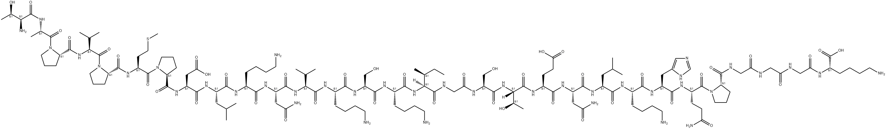 TAU PEPTIDE (245-274) (REPEAT 1 DOMAIN) 结构式