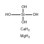 CALCIUM MAGNESIUM SILICATE(3:1:2) 结构式