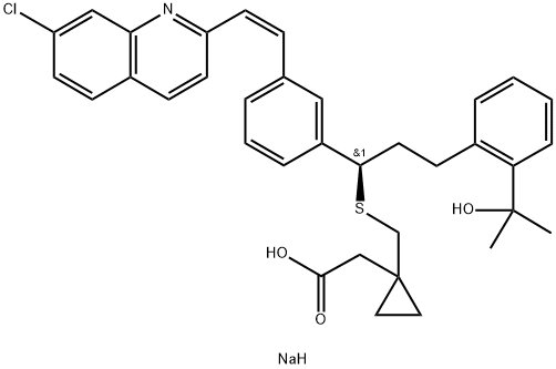 孟鲁司特钠EP杂质G 结构式