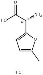 (R)-2-amino-2-(5-methylfuran-2-yl)aceticacid hydrochloride 结构式