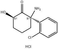 (2R,6R)-Hydroxynorketamine 结构式