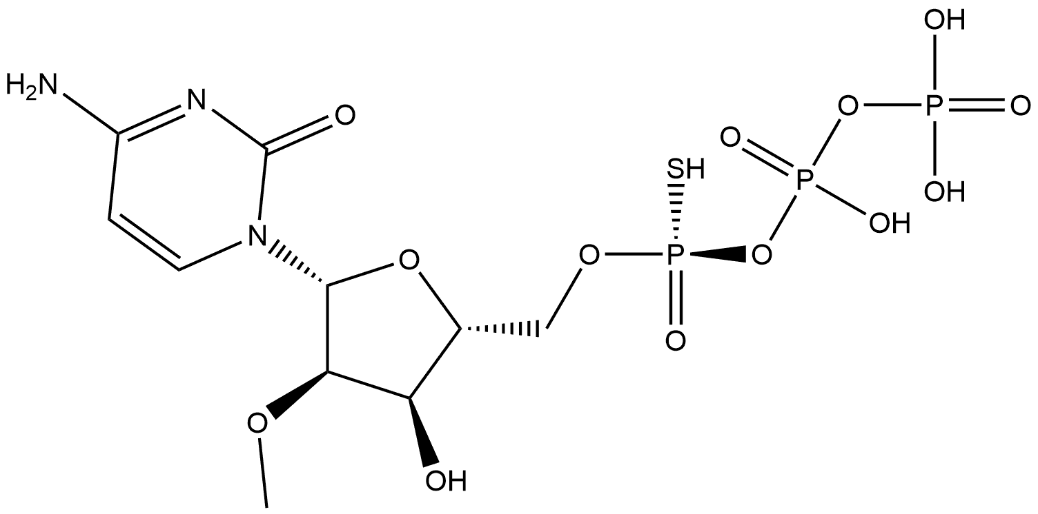 Rp-2'-O-Me-CTP-α-S 结构式