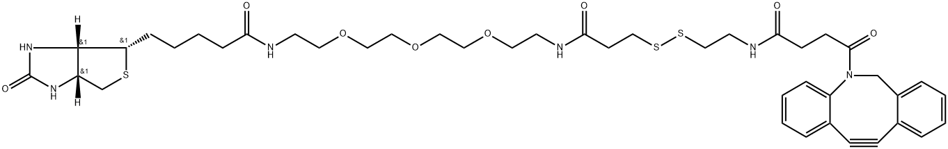 生物素-PEG3-二硫-DBCO 结构式