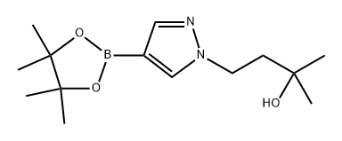 1-(3-羟基-3-甲基丁基)吡唑-4-硼酸频哪醇酯 结构式