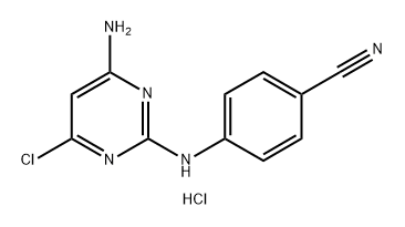 4-((4-amino-6-chloropyrimidin-2-yl)amino)benzonitrile 结构式