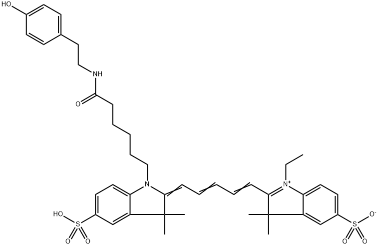 氰基-5-酪酰胺,CYANINE 5 TYRAMIDE 结构式