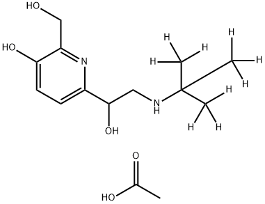 吡布特罗-D9乙酸酯 结构式