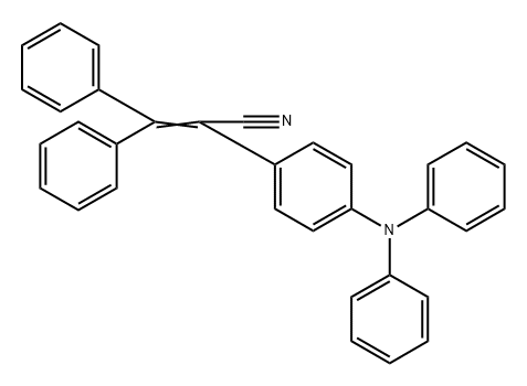 2-(4-(二苯胺基)苯基)-3,3-二苯基丙烯腈 结构式