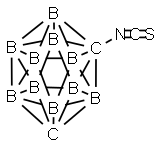1-thioisocyanato-1,7-dicarba-closo-dodecarborane 结构式
