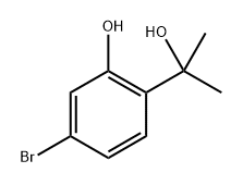 5-溴-2-(2-羟基丙-2-基)苯酚 结构式