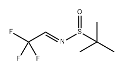 (E)-2-甲基-N-(2,2,2-三氟亚乙基)丙烷-2-亚磺酰胺 结构式