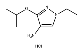 1-ethyl-3-isopropoxy-1H-pyrazol-4-amine 结构式