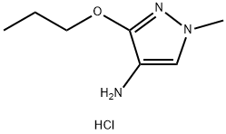 1-methyl-3-propoxy-1H-pyrazol-4-amine 结构式