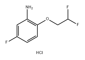 2-(2,2-difluoroethoxy)-5-fluoroaniline 结构式