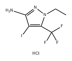 1-ethyl-4-iodo-5-(trifluoromethyl)-1H-pyrazol-3-amine 结构式
