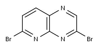 3,6-dibromopyrido[2,3-b]pyrazine 结构式