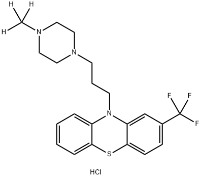 三氟拉嗪-D3盐酸盐 结构式