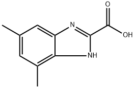 4,6-二甲基苯并咪唑-2-甲酸 结构式