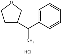 四氢呋喃-3-基(苯基)甲胺盐酸盐 结构式