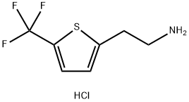 2-[5-(三氟甲基)噻吩-2-基]乙胺盐酸盐 结构式