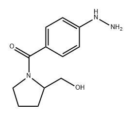 (4-hydrazinophenyl)-[2-(hydroxymethyl)pyrrolidin-1-yl]methanone 结构式