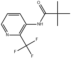 2,2-Dimethyl-N-[2-(trifluoromethyl)-3-pyridinyl]-propanamide 结构式