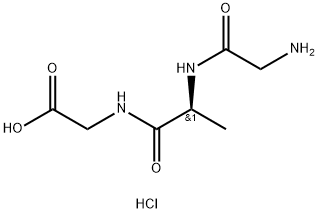 H-Gly-Ala-Gly-OH·HCl 结构式