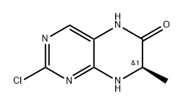 (R)-2-氯-7-甲基-7,8-二氢蝶啶-6(5H)-酮 结构式
