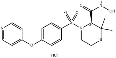 PRINOMASTAT HYDROCHLORIDE 结构式