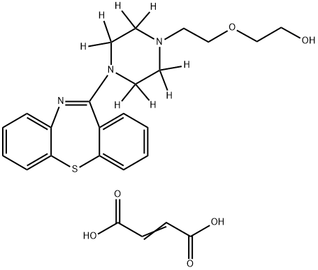 Quetiapine-d8 hemifumarate 结构式