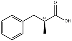 (S)-2-甲基-3-苯基丙酸 结构式