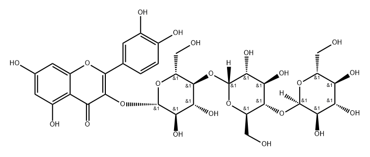 ISOQUERCITRIN,ENZYMATICALLYMODIFIED 结构式