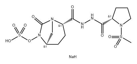 1 ,6-DIAZABICYCLO[3.2.1 ]OCTANE-2-CARBOXYLIC ACID, 7-OXO-6-(SULFOOXY)-, 2-[2-[[(2S)-1 -(METHYLS ULFO 结构式