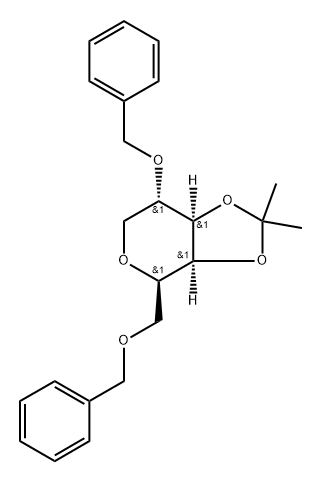 1,5-Anhydro-2,6-di-O-benzyl-3,4-O-isopropylidene-D-galactitol 结构式