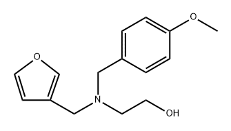 2-[(3-Furanylmethyl)[(4-methoxyphenyl)methyl]amino]ethanol 结构式