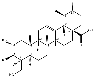 2,24-二羟基熊果酸 结构式