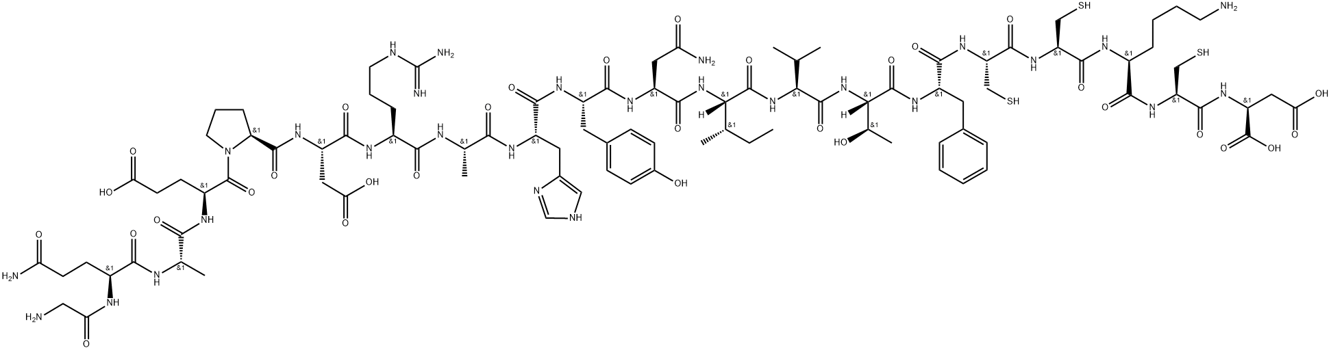 Protein E7(43-62) 结构式