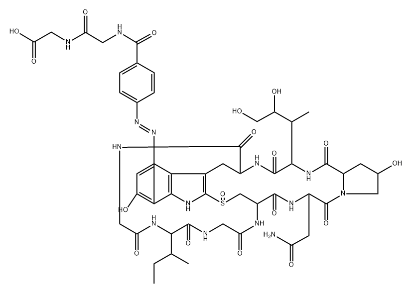 alpha-amanitinylazobenzoylglycylglycine 结构式