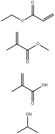 2-Propenoic acid, 2-methyl-, telomer with ethyl 2-propenoate, methyl 2-methyl-2-propenoate and 2-propanol, ammonium salt 结构式