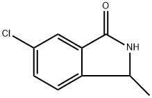 6-氯-3-甲基异吲哚啉-1-酮 结构式