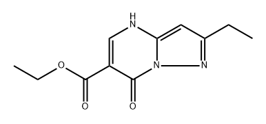 ethyl 2-ethyl-7-hydroxypyrazolo[1,5-a]pyrimidine-6-carboxylate 结构式