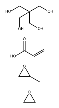 2-Propenoic acid, polymer with 2,2-bis(hydroxymethyl)-1,3-propanediol, methyloxirane and oxirane 结构式