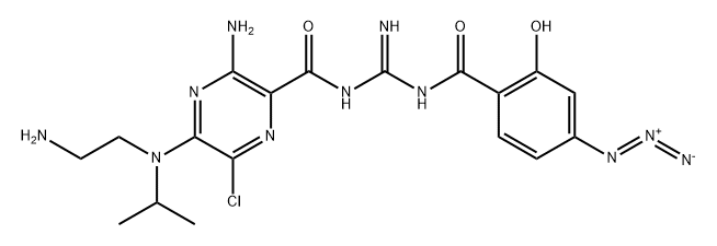 5-(N-2'-aminoethyl-N'-isopropyl)amiloride-N-(4''-azidosalicylamide) 结构式