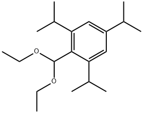 2-(Diethoxymethyl)-1,3,5-tris(1-methylethyl)benzene 结构式