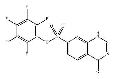 perfluorophenyl 4-hydroxyquinazoline-7-sulfonate 结构式